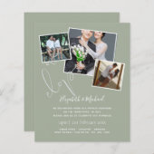 Wir haben das Budget für Einladungen zur Hochzeits (Vorne/Hinten)