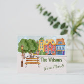 Wir haben das bunte Stadtleben verschoben Ankündigung (Stehend Vorderseite)