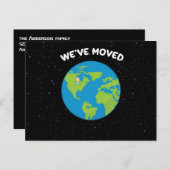 Wir haben das Button "Planet Erde" verschoben Postkarte (Vorne/Hinten)