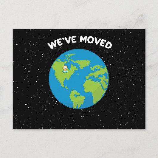 Wir haben das Button "Planet Erde" verschoben Postkarte (Vorderseite)