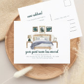 Wir haben das Chic Moving der Gästezimmer verschob Ankündigungspostkarte