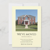 Wir haben das einfache Foto Minimalistisch verscho Ankündigung (Vorderseite)