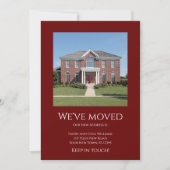 Wir haben das einfache Rot-Moving-Foto verschoben Ankündigung (Vorderseite)