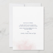 Wir haben das elegante Blumenmoving bewegt Ankündigung (Rückseite)