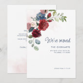 Wir haben das elegante Blumenmoving bewegt Ankündigung (Vorne/Hinten)