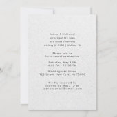 Wir haben das elegante Foto von Grey Kraft gegosse Einladung (Rückseite)