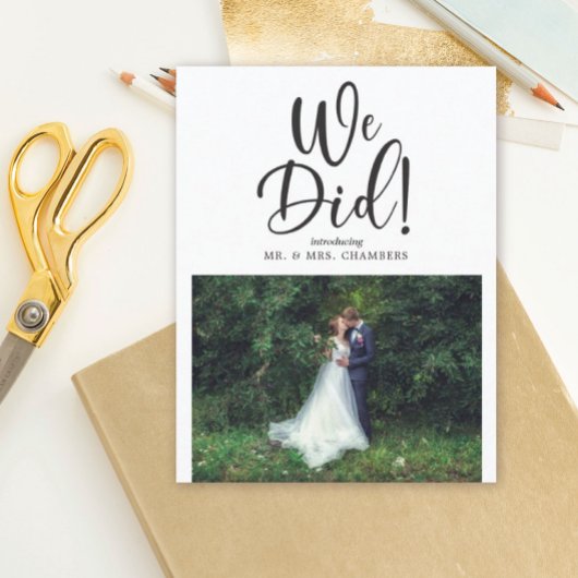 Wir haben das Foto ausgeweitet Einladung