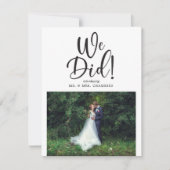 Wir haben das Foto ausgeweitet Einladung (Vorderseite)