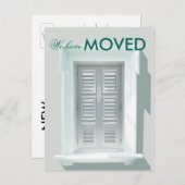 Wir haben das Foto "Bright Window Shutters" versch Ankündigungspostkarte (Vorne/Hinten)