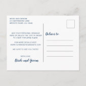 Wir haben das Foto "Datum der weißen Handschrift" Ankündigungspostkarte (Rückseite)