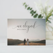 Wir haben das Foto der Hochzeitsankündigung Einladung (Stehend Vorderseite)