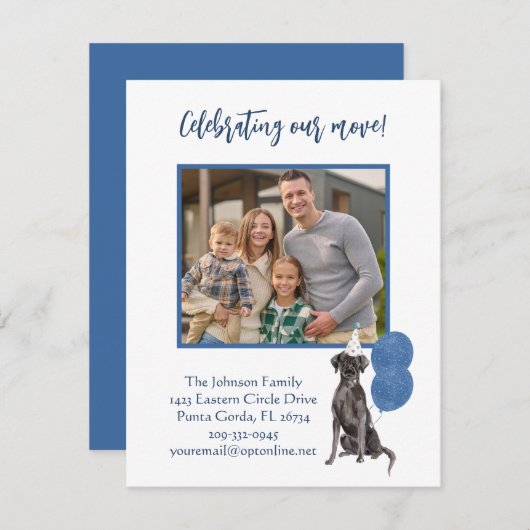 Wir haben das Foto der Hunde-Familie bejubelt Ankündigung (Vorne/Hinten)