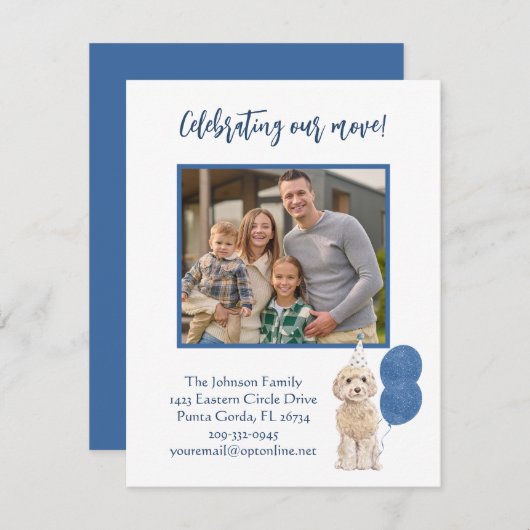 Wir haben das Foto der Hunde-Familie bejubelt Ankündigung (Vorne/Hinten)