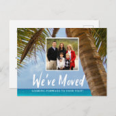 Wir haben das Foto der Palmen an der Küste verscho Ankündigungspostkarte (Vorne/Hinten)