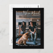 Wir haben das Foto Personalisiert verschoben Postkarte (Vorne/Hinten)