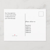 Wir haben das Foto von Haustieren neu verschoben Ankündigungspostkarte (Rückseite)