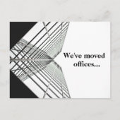 Wir haben das Geschäft im Büro Schwarz-weiß versch Ankündigungspostkarte (Vorderseite)