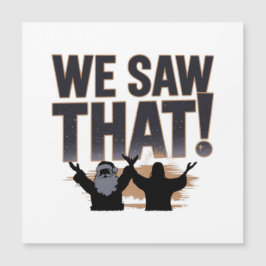 WIR HABEN DAS GESEHEN! Der Weihnachtsmann und Jesu Magnetkarte