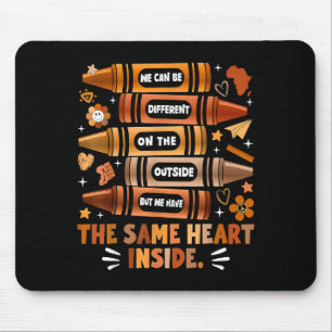 Wir haben das gleiche Herz Black History Month Afr Mousepad