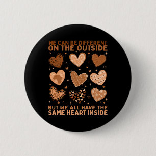Wir haben das gleiche Herz im Inneren des Valentin Button