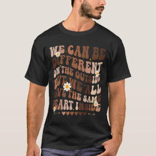 Wir haben das gleiche Herz innerhalb des Schwarze T-Shirt