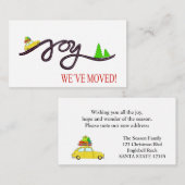 Wir haben das klassische Weihnachtsauto bewegt Begleitkarte (Vorne/Hinten)