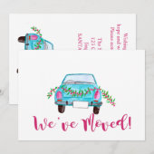 Wir haben das klassische Weihnachtsauto bewegt Einladung (Vorne/Hinten)