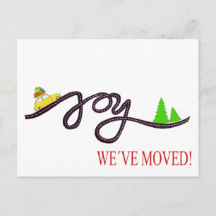 Wir haben das klassische Weihnachtsauto bewegt Postkarte