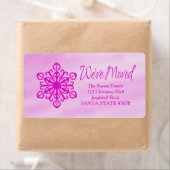 Wir haben das Label "Snowflake Holiday Address" ve (Insitu)
