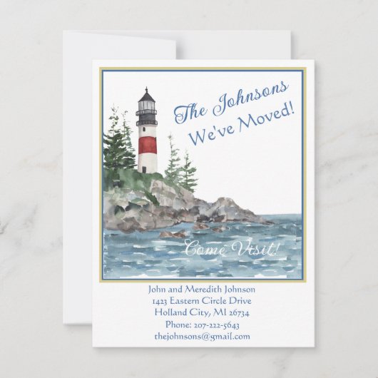 Wir haben das Lighthouse-Wasserbudget verschoben Ankündigung (Vorderseite)