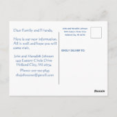 Wir haben das Lighthouse-Wasserbudget verschoben Postkarte (Rückseite)