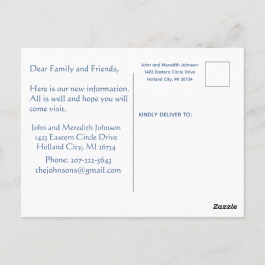 Wir haben das Lighthouse-Wasserbudget verschoben Postkarte (Rückseite)