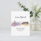 Wir haben das moderne Aquarellland verändert Ankündigungspostkarte (Stehend Vorderseite)