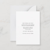 Wir haben das moderne Aquarellland verändert Mitteilungskarte (Rückseite)