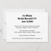 Wir haben das moderne Hochzeitssemble-Foto Ankündigung (Rückseite)