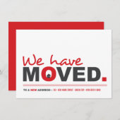 Wir haben das Moving Announcement Housewarming Par Einladung (Vorne/Hinten)