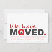 Wir haben das Moving Announcement Housewarming Par Einladung (Vorderseite)