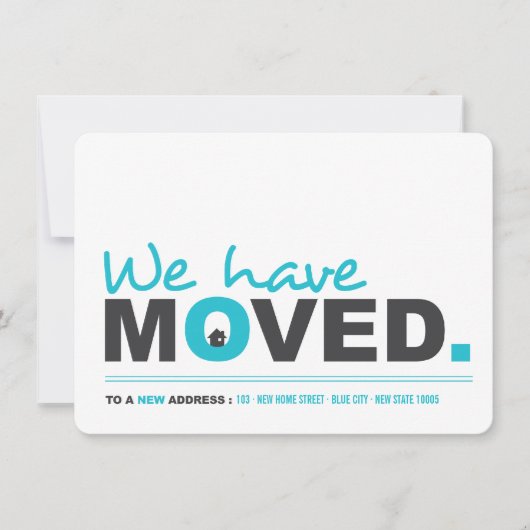 Wir haben das Moving Announcement Housewarming Par Einladung (Vorderseite)