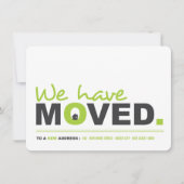 Wir haben das Moving Announcement Housewarming Par Einladung (Vorderseite)