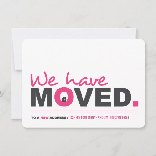 Wir haben das Moving Announcement Housewarming Par Einladung (Vorderseite)