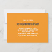 Wir haben das Moving Announcement Housewarming Par Einladung (Rückseite)