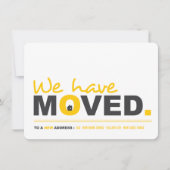 Wir haben das Moving Announcement Housewarming Par Einladung (Vorderseite)