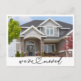 Wir haben das neue Address Foto verschoben, um die Postkarte