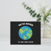 Wir haben das neue Button "Planet Zuhause Earth" v Postkarte (Stehend Vorderseite)