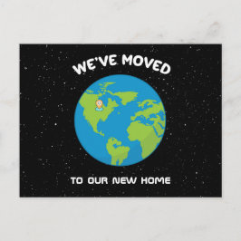 Wir haben das neue Button "Planet Zuhause Earth" v Postkarte