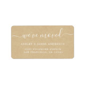 Wir haben das neue Etikett des Kraft-Papiers versc Adressaufkleber (Vorne)