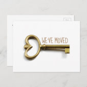 Wir haben das neue Haus mit seinem Minimalistische Postkarte (Vorne/Hinten)