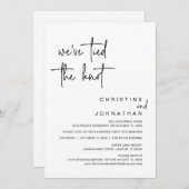 Wir haben das Party des Knotens, der Hochzeitsfeie Einladung (Vorne/Hinten)