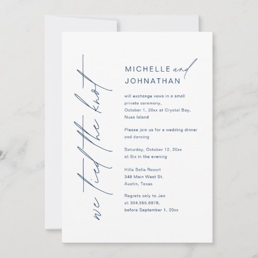 Wir haben das Party zum Hochzeitsessen, das Abende Einladung (Vorderseite)