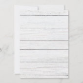 Wir haben das rustikale Foto bewegt Ankündigung (Rückseite)